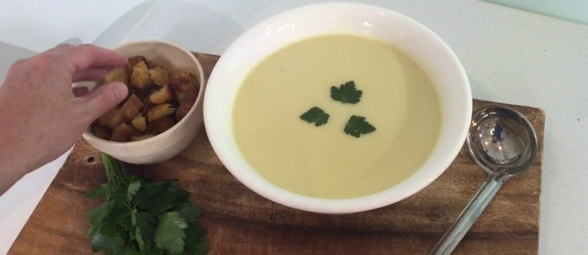 French style Leek and potato soup ( good practice for your first soup)