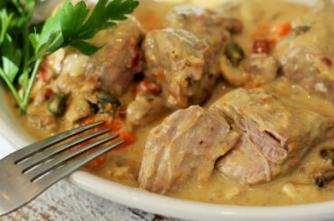 Braised Pork In Veloute Sauce | French Ragout Recipe (Blanquette)