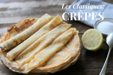 How To Make French Crêpe batter ( Crêpe suzette tutorial part 1)