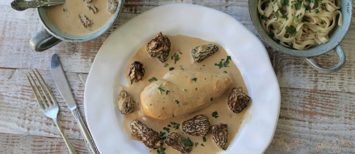 Creamy Chicken with Morel Mushroom sauce | Classic French Recipes