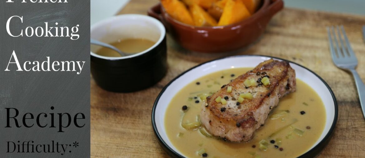 Pork Chop With Creamy Mustard & Gherkins Sauce | French Bistro Recipes Pork Chop With Creamy Mustard & Gherkins Sauce | French Bistro Recipes