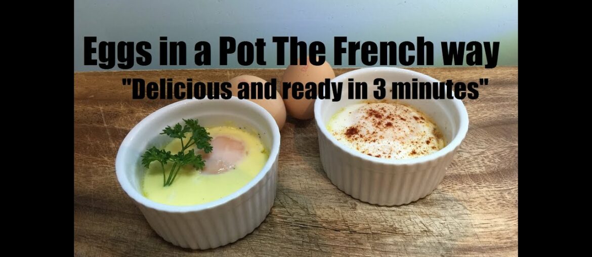 Eggs in a pot (French style) | quick and tasty recipe