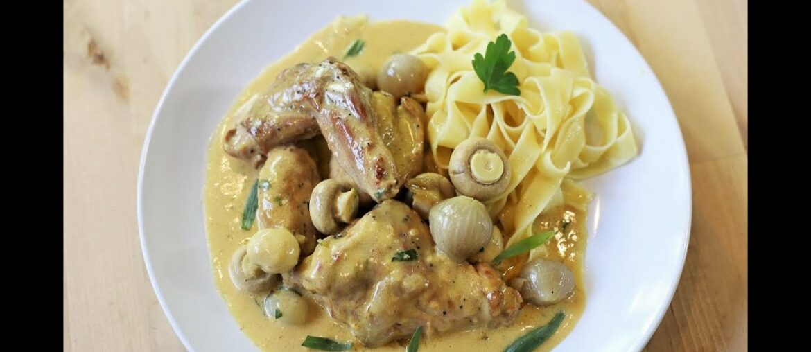 Rabbit In Creamy Mustard Sauce | Classic French Recipes Rabbit In Creamy Mustard Sauce | Classic French Recipes
