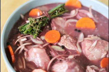 Red Wine Marinade (For Coq Au Vin And Boeuf Bourguignon)