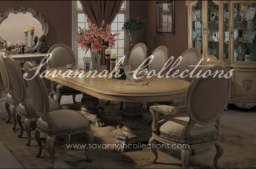 French Dining Room Collection in Antique Bisque by Savannah Collections - Century Furniture