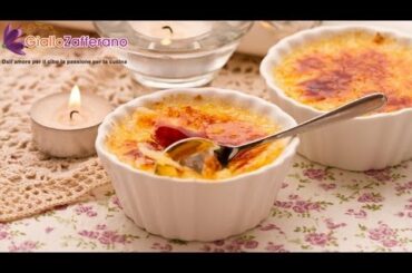 Crème brûlée ( burnt cream ) French recipe