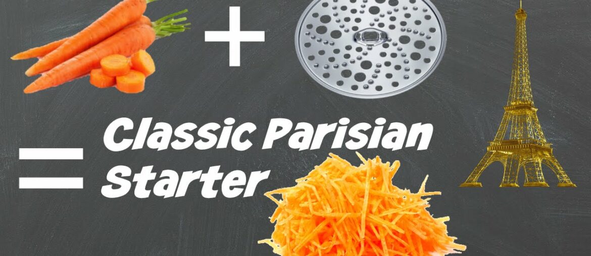 Salad of Grated Carrot with Vinaigrette ( french dressing) - Parisian Classic