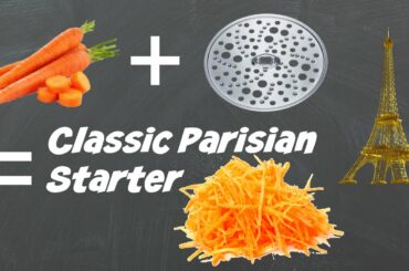 Salad of Grated Carrot with Vinaigrette ( french dressing) - Parisian Classic