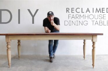 Building a Reclaimed Wood Top Dining Table | Modern Builds | EP. 70