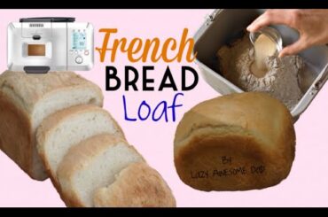 How to make Crusty FRENCH Bread Loaf Recipe Breadmaker Machine Breville Custom Loaf Pro BBM800