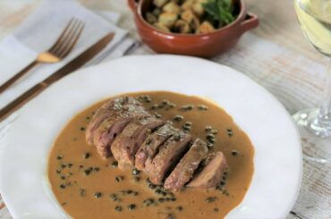 How To Make A French Bistros Style Peppercorn Sauce ( with Duck Breast)