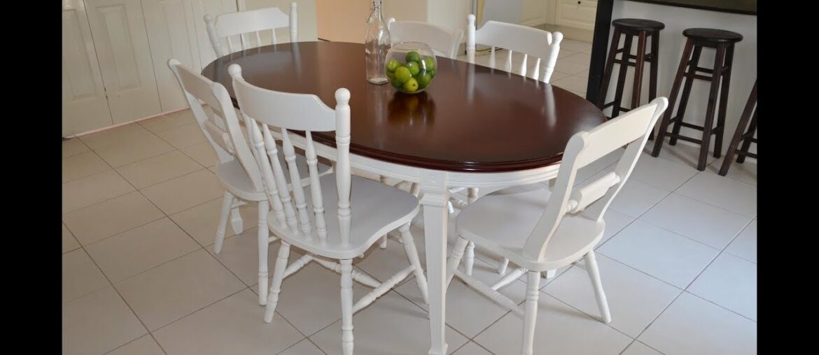 Shabby Chic French Provincial Dining Suite Makeover