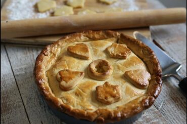 Homemade Leek & Bacon Pie -  French Tourte