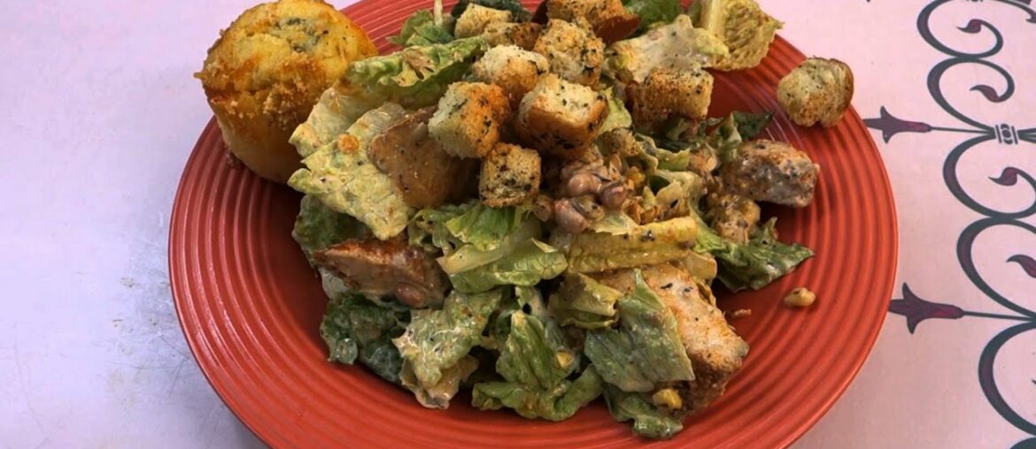 Disneyland Dining Review - Royal Street Chicken Caesar Salad from French Market