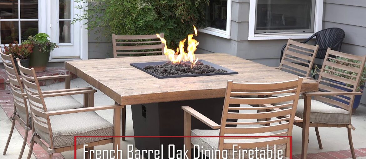 French Barrel Oak Dining Table