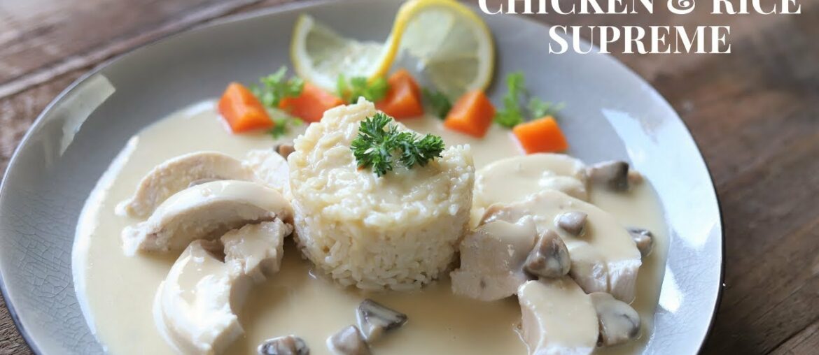 Chicken and rice with supreme sauce ( Big challenge to get right)