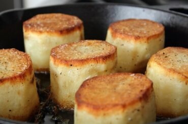 Fondant Potatoes - Crusty Potatoes Roasted with Butter and Stock