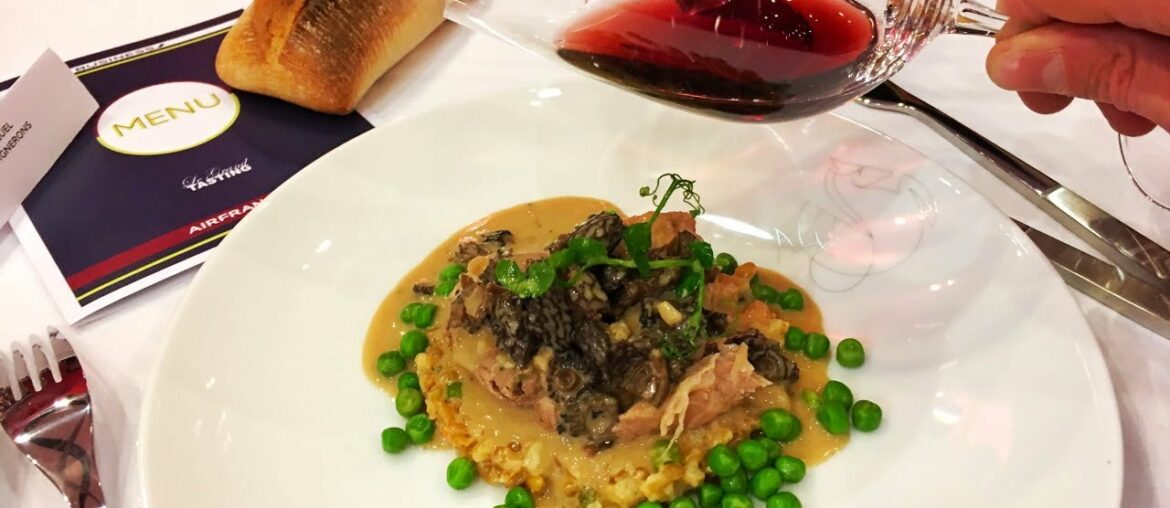 Airline Fine Dining & Wine - Tasting Air France Menu