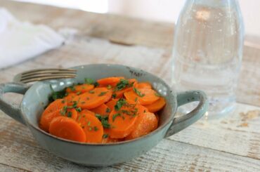 French Vichy Carrots: Carrots Cooked in Sparkling Water