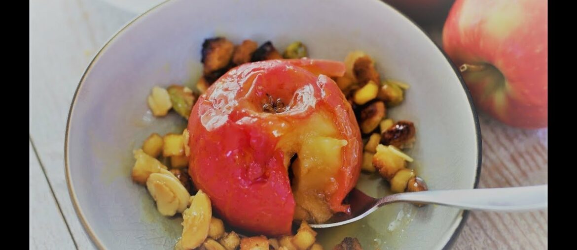Let's Make A Michelin Star Recipe: Baked Apples with Apple Brandy Caramel Sauce & Candied pistachios