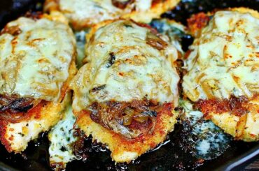 French Onion Chicken and Cheese Skillet - Easy Chicken Recipe