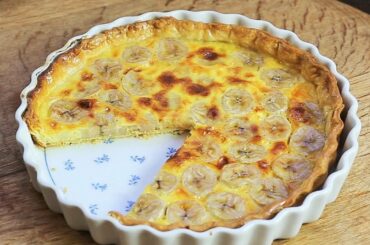 Banana Tart Recipe - Simple Banana Pie (using Fresh Bananas)