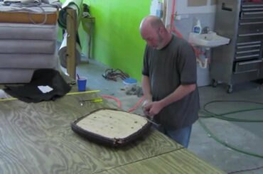 How to reupholster Dining Room Chairs with French stitch part1