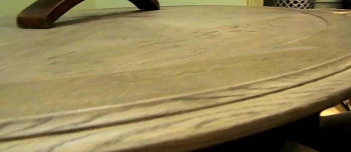 Hand Carved Vintage French Round Oak Dining Table | Zin Home