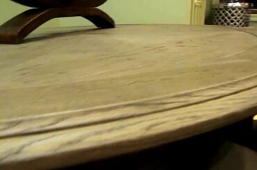 Hand Carved Vintage French Round Oak Dining Table | Zin Home