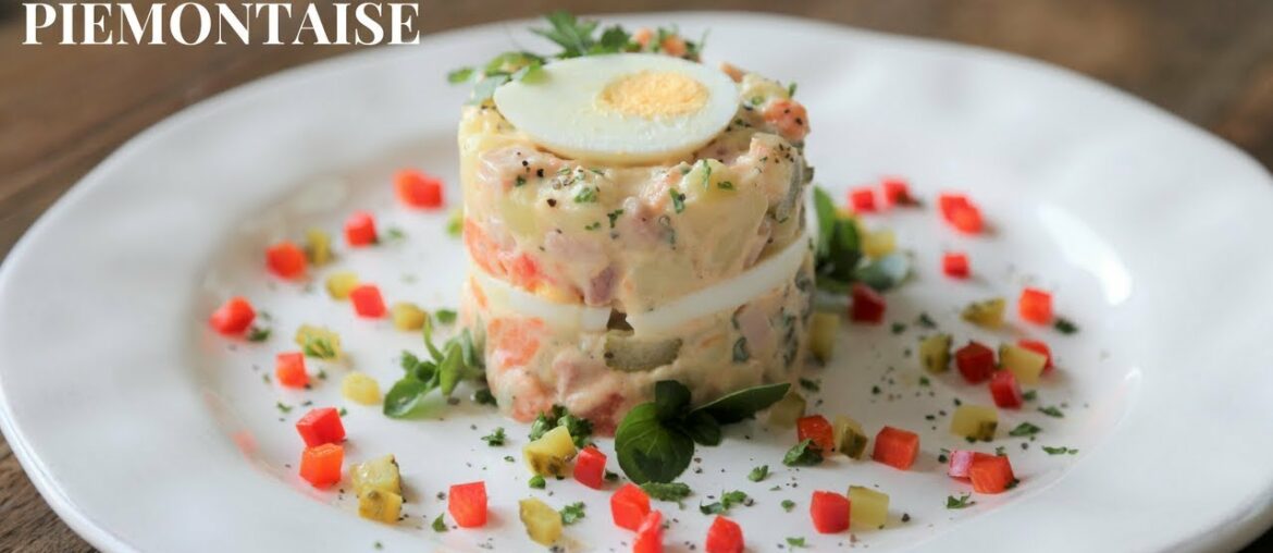 How To Make a Piémontaise Potato Salad (using a food stacker ring)