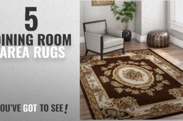 Top 10 Dining Room Area Rugs [2018 ]: Pastoral Medallion Brown French 5x7 (5'3" x 7'3") Area Rug