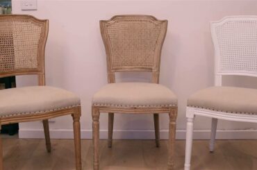 'April' Luxury Linen French & Hamptons Upholstered  Dining Chair
