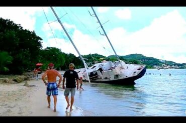 Le Marin Martinique, stranded sailboats, french wine and cheese for Christmas!
