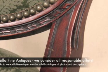 Set of Eight French Louis XVI Style Dining Chairs, Gosfeld circa 1920