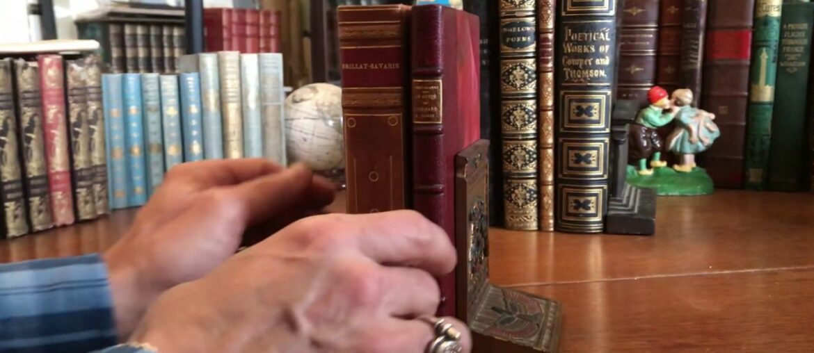 Gastronomy Dining Out Paris 2 leather books c.1920's French Art Deco era set Gastronomy Dining Out Paris 2 leather books c.1920's French Art Deco era set