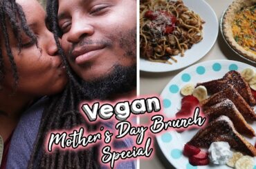 EPIC VEGAN BRUNCH RECIPES | bacon quiche, french toast, prawns pasta | Cook with us!!