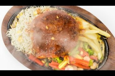 Veg Sizzler Recipe | Best Indian Restaurant Style Vegetable Aloo Tikki Sizzler Recipes Veg