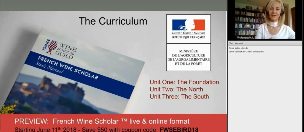 French Wine Scholar ™ online | 14-week Instructor-Led Format 2018