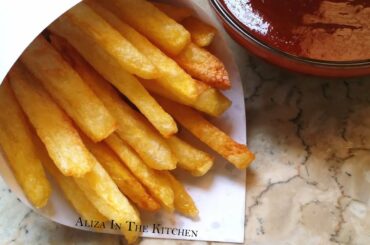 French Fries Recipe - Homemade Crispy French Fries Recipe - Aliza In The Kitchen