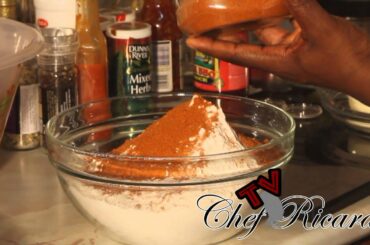 Caribbean French Fried Chicken Recipe | Chef Ricardo Cooking