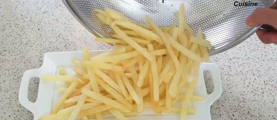 French Fries Recipe  Mcdonald's Fries At Home Recipe,Crispy French Fries چپس سیب زمینی سرخ کرده