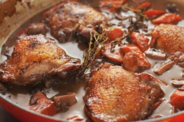 How to Make Coq au Vin (Chicken and Wine)