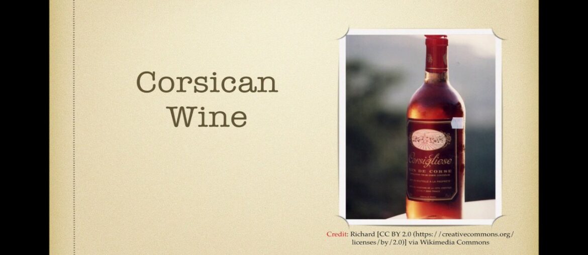Winecast: Corsican Wine
