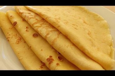Basic French Crepes Recipe - Crepe Batter just in a minute
