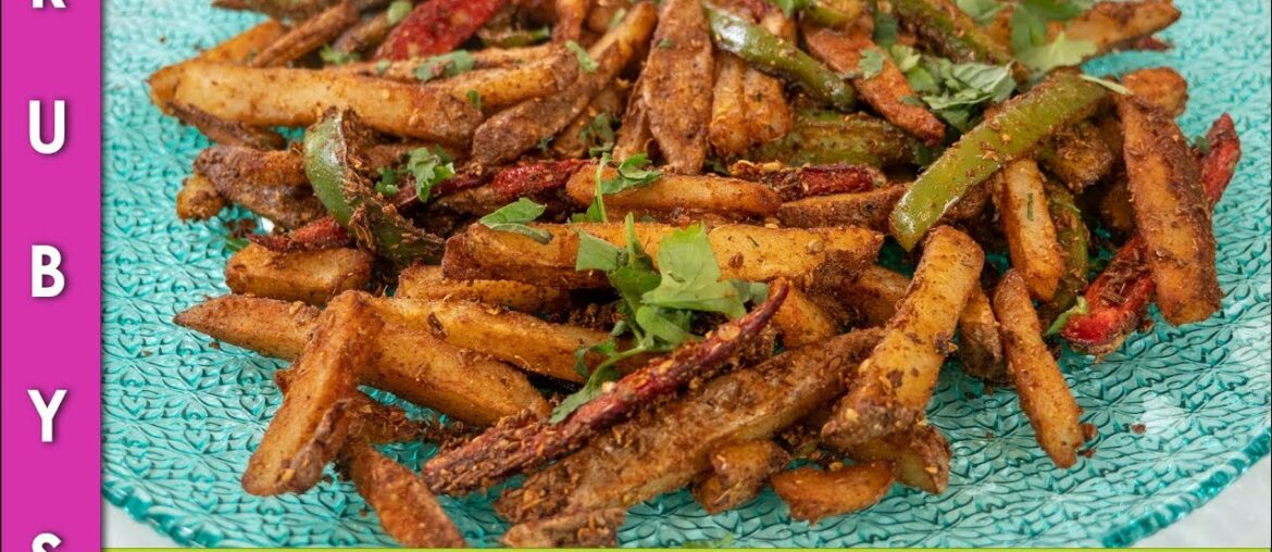 Masala French Fries Baloch Highway Fries Recipe in Urdu Hindi - RKK
