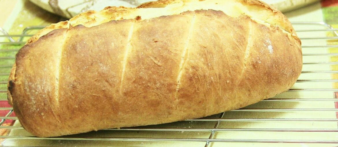 No Oven French Bread Loaf in Cooker Video Recipe by Bhavna