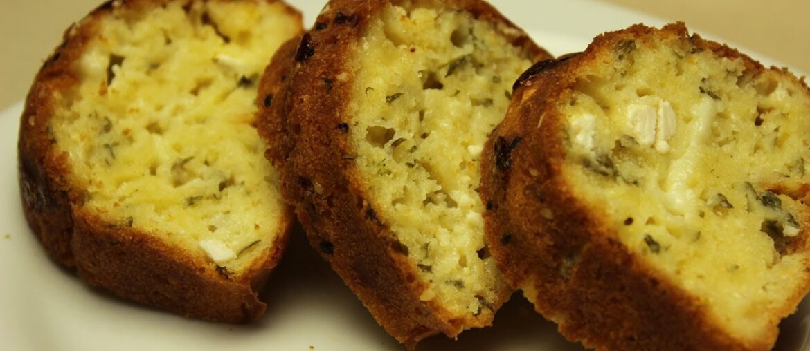 French Savory Cake Recipe – with Cheese and Herbs French Savory Cake Recipe - with Cheese and Herbs