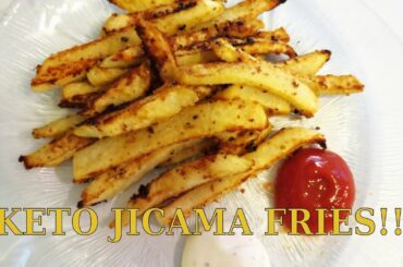 KETO "FRENCH FRIES" - JICAMA FRIES LOW CARB RECIPE - DELICIOUS!