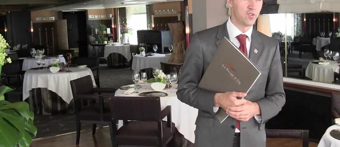 Servain presents the dining room of the 2 Michelin La Palme d'Or, Cannes