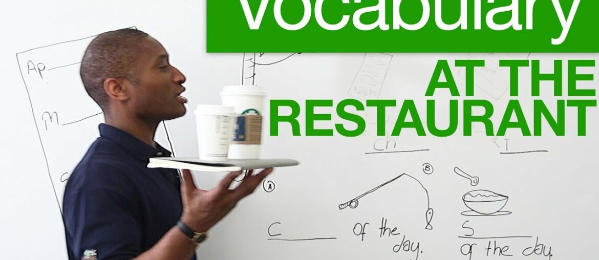 Basic English vocabulary for restaurants Basic English vocabulary for restaurants